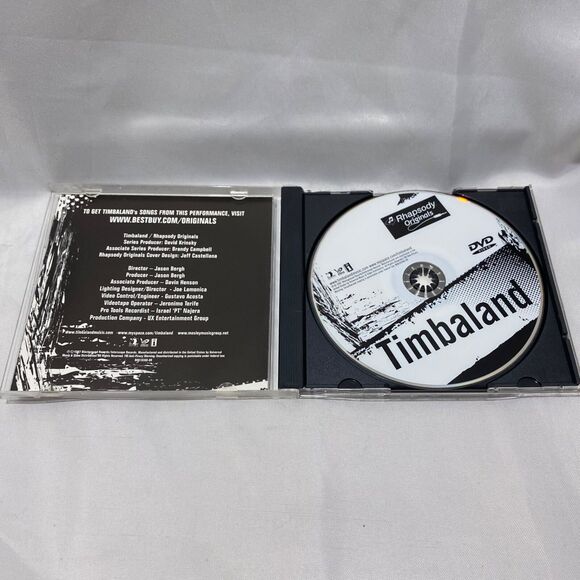 Rhapsody Originals Timbaland DVD Live Music Video With Case By Timbaland - Picture 4 of 6